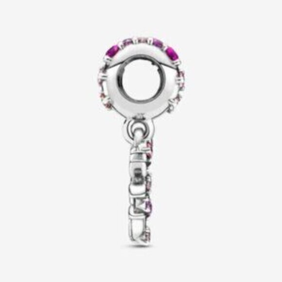 Pandora Pink Heart Family Tree Dangle Charm - Picture 3 of 5
